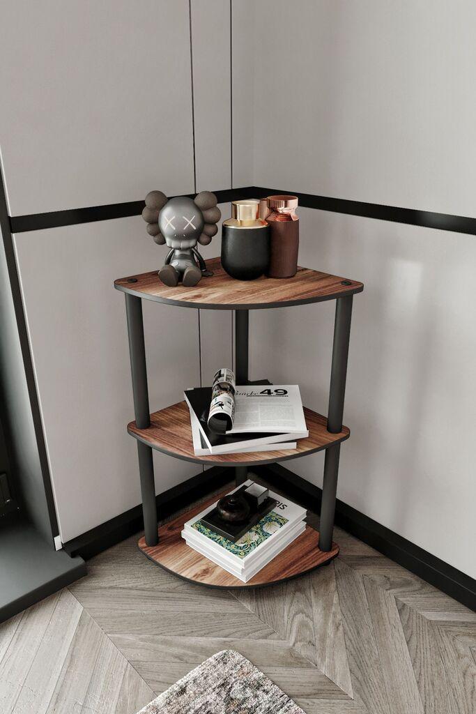 Полица за книги Hanah Home, 34x72x34 см, црна