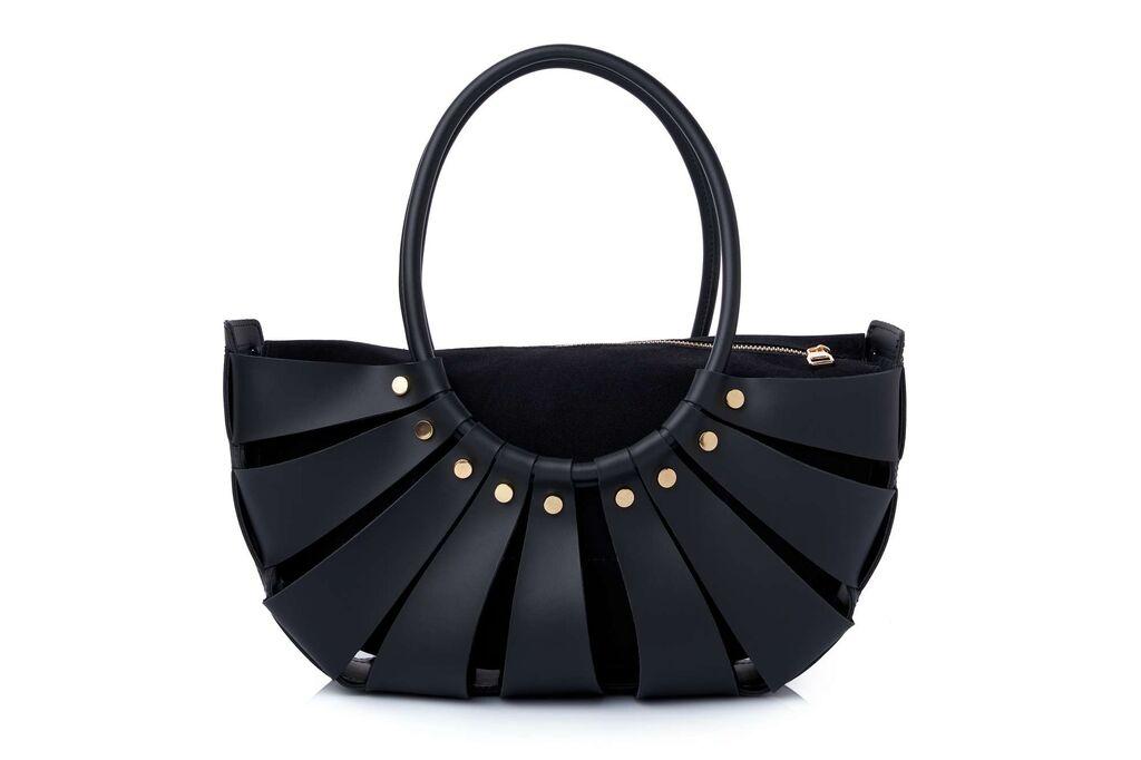 Женска чанта „Среќни пчели" „Ингрид", црна