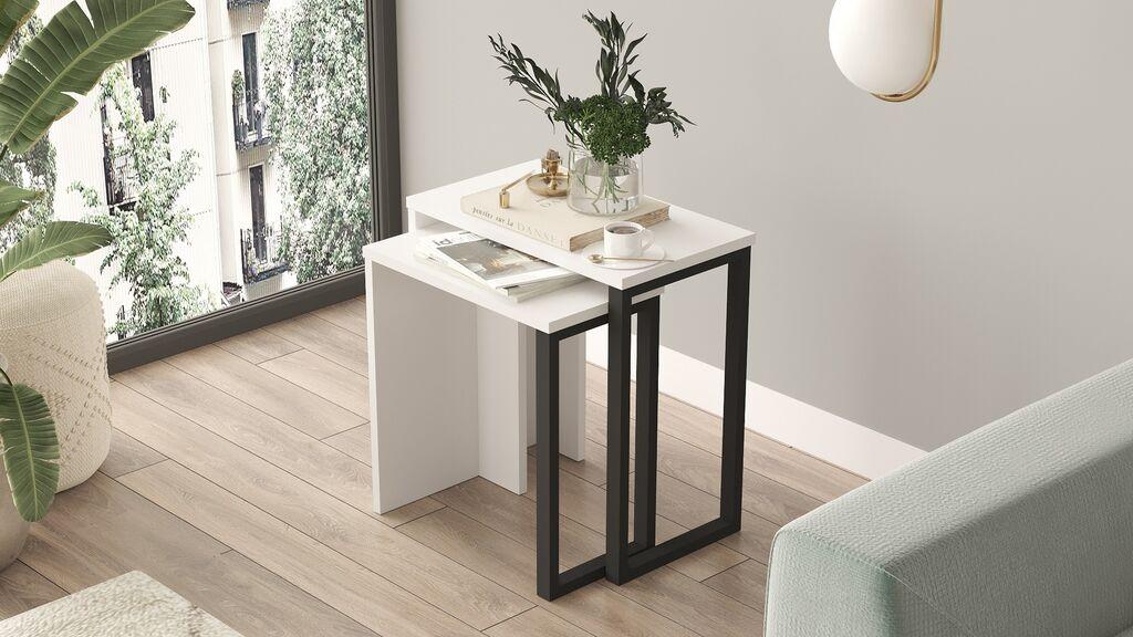 Комплет за маса Hanah Home Club On7-W, 2 парчиња, бела