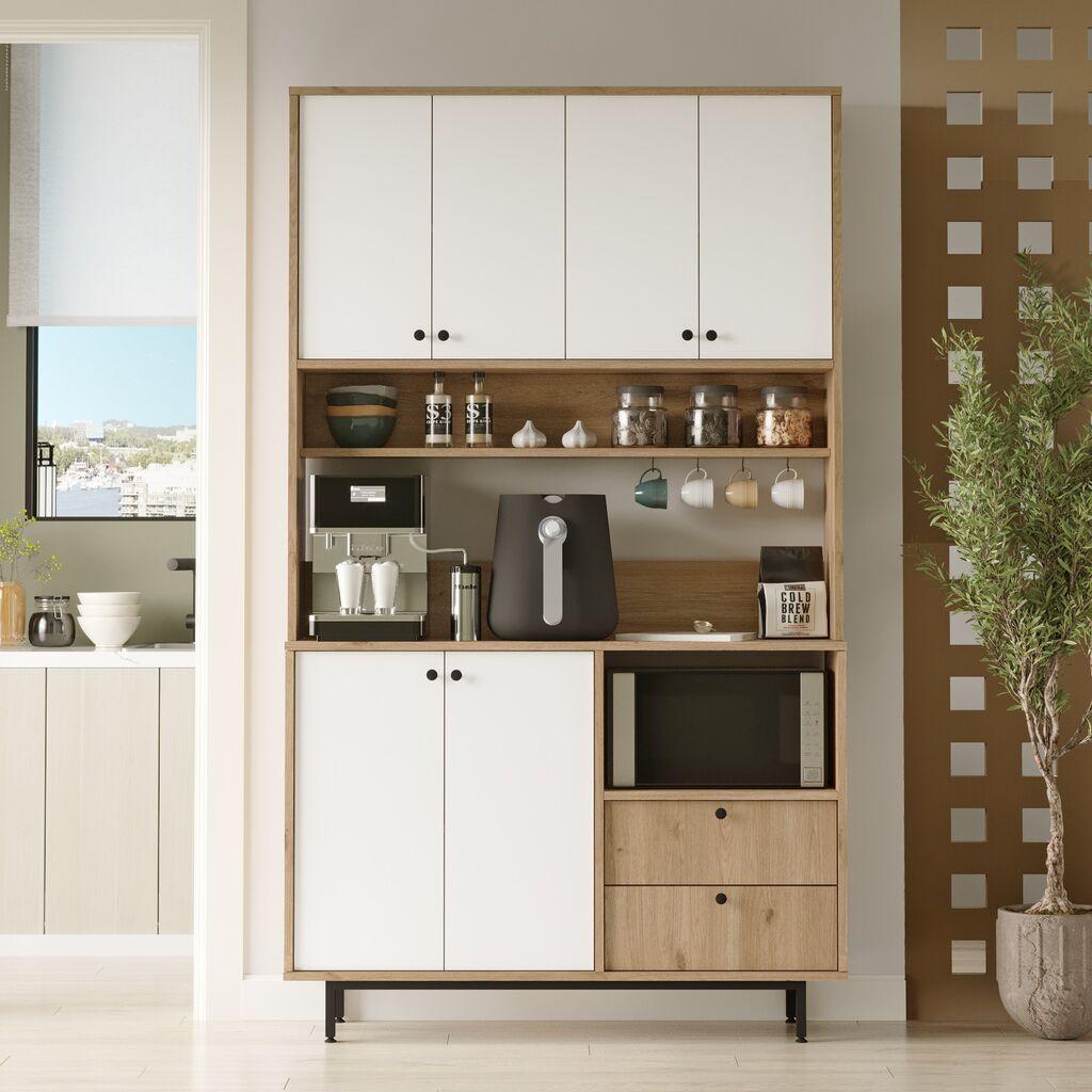 Комода Hanah Home RE7-SK, 120x205x35,5 см, кафеава