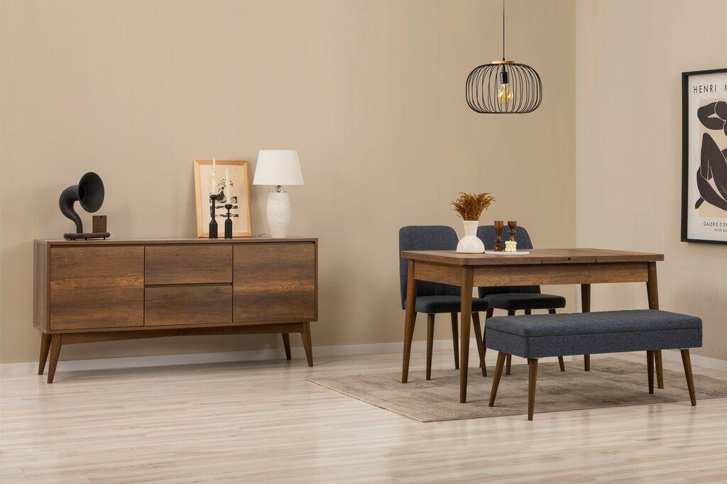 Трпезариски сет Hanah Home Vina 02 1005, антрацит