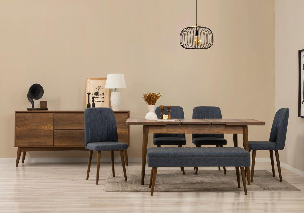 Трпезариски сет Hanah Home Vina 03 1005, 7 дела, крем боја