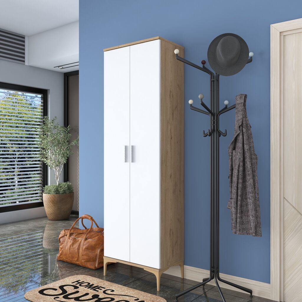 Гардеробер Hanah Home EA111-2703, 60x198,6x37,5 см, бела