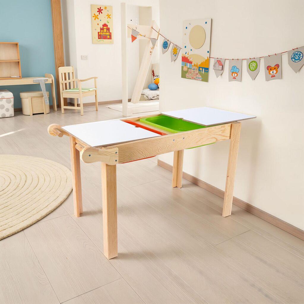 Детска маса Hanah Home BLTYZ-AKTV0150, 83x54x49 см, дабова боја