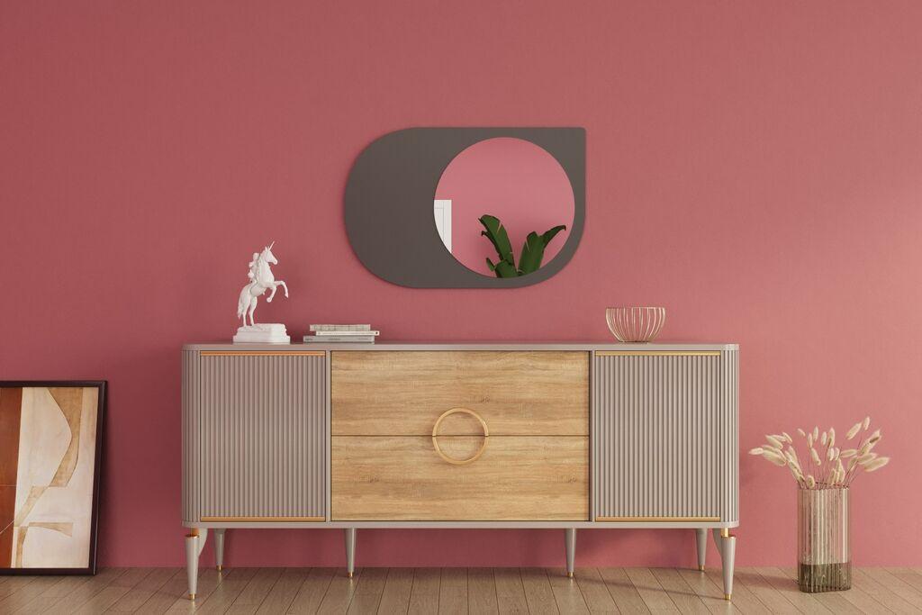 Огледало за домашно огледало „Хана", антрацит, пабл,