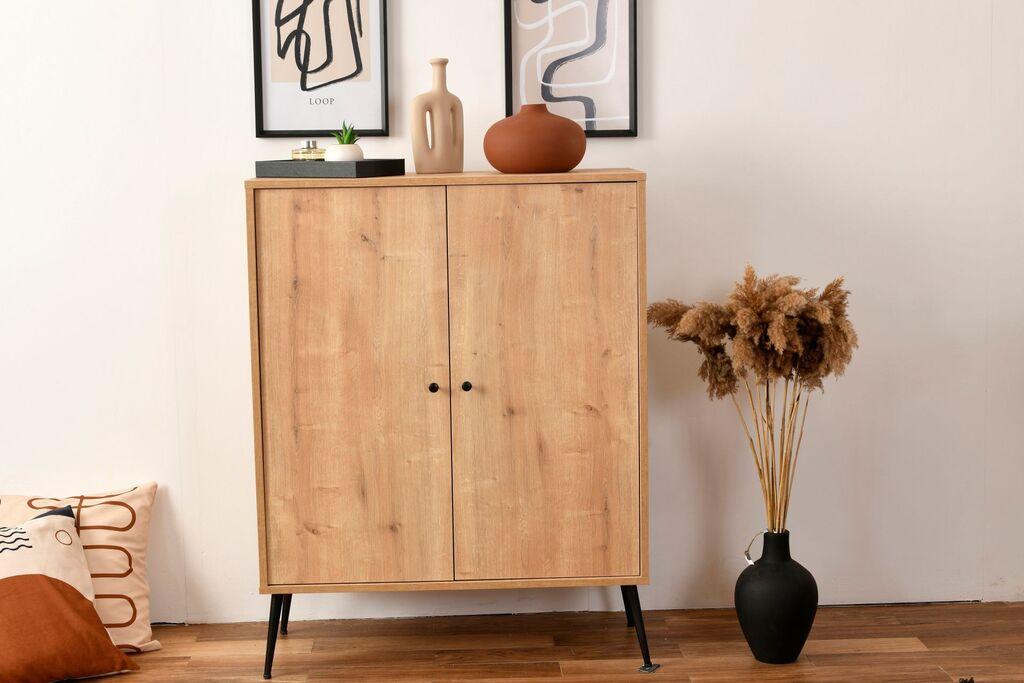 Комода Hanah Home Calvin, 90x105x41 см, боја на даб