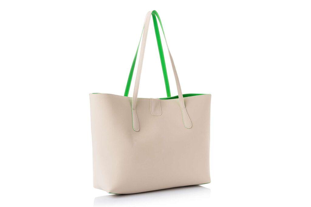 Женска чанта Lucky Bees 1238 Цинк, крем