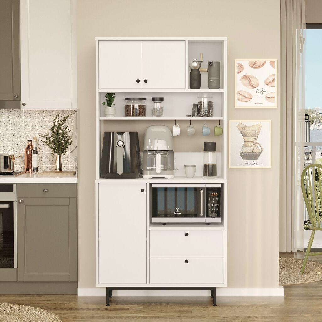 Комода Hanah Home RE3-SK, 88x161,2x35,5 см, кафеава