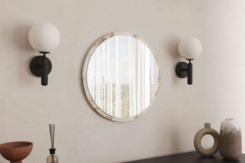 Огледало Hanah Home Ozze, валкано бело