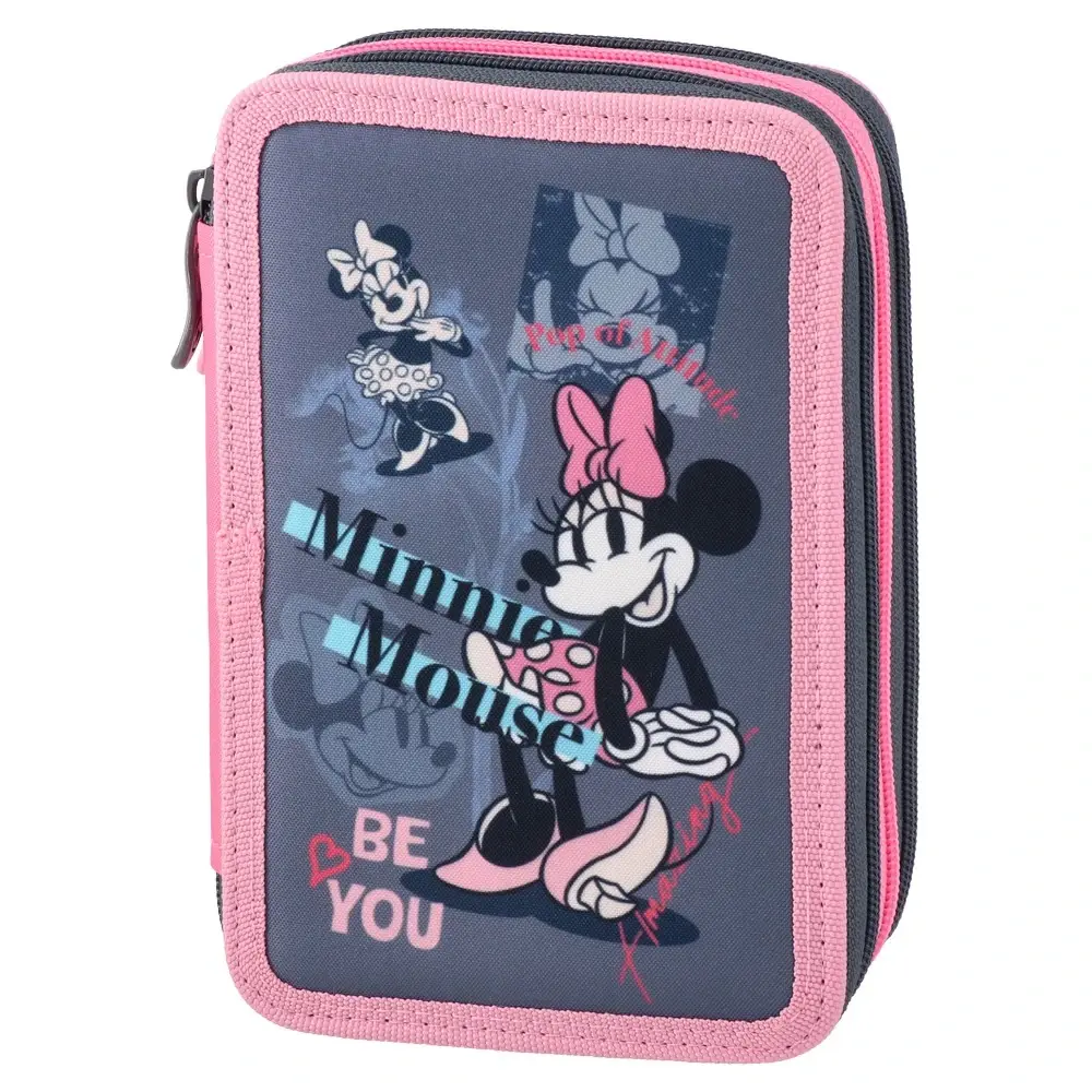 Пуна Несесер Minnie Mouse Fabulous, 3 прегради, сива