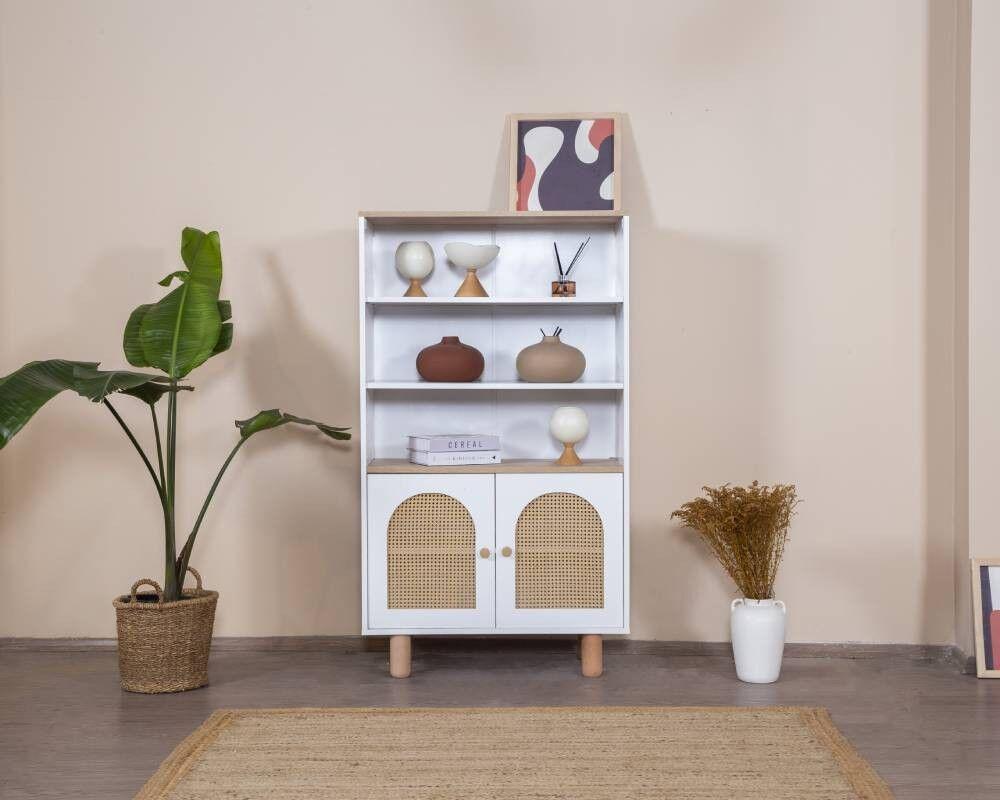 Полица за куќата Hanah Home Bohem, 90x158x41 см, бела