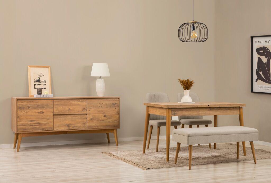 Трпезариски сет Hanah Home Vina 02 0900, светло сива