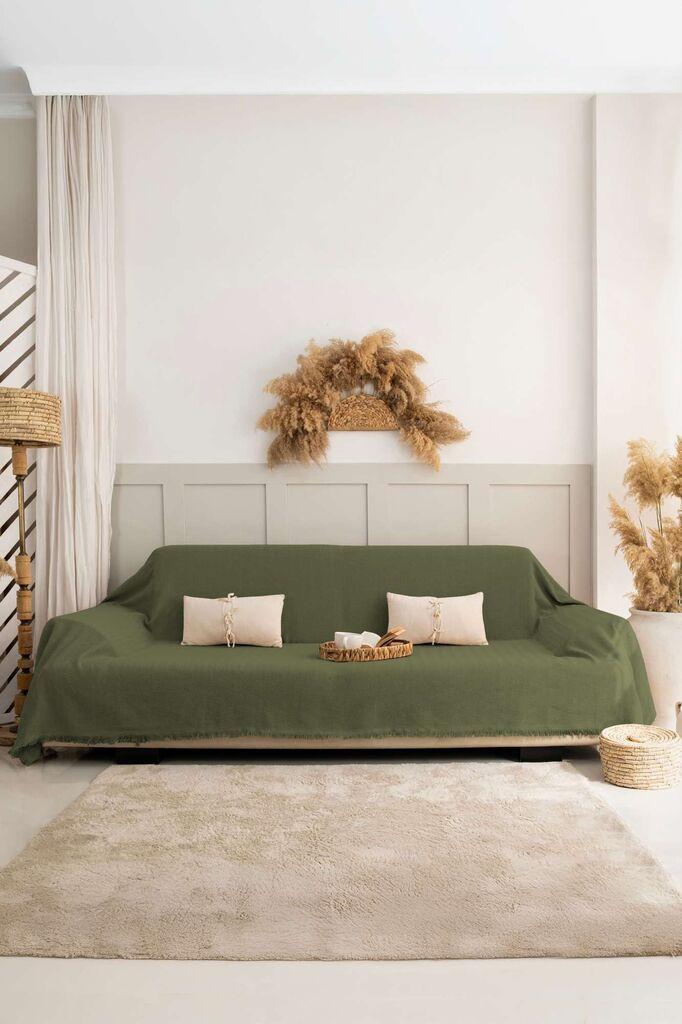 Навлака за софа L'essentiel Maison Rio, 180x300 cm, маслиново