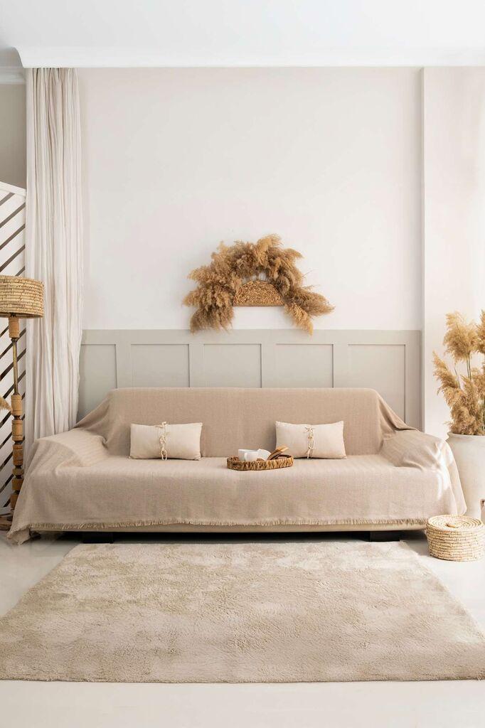 Навлака за софа L'essentiel Maison Rio, 180x300 см, крем боја