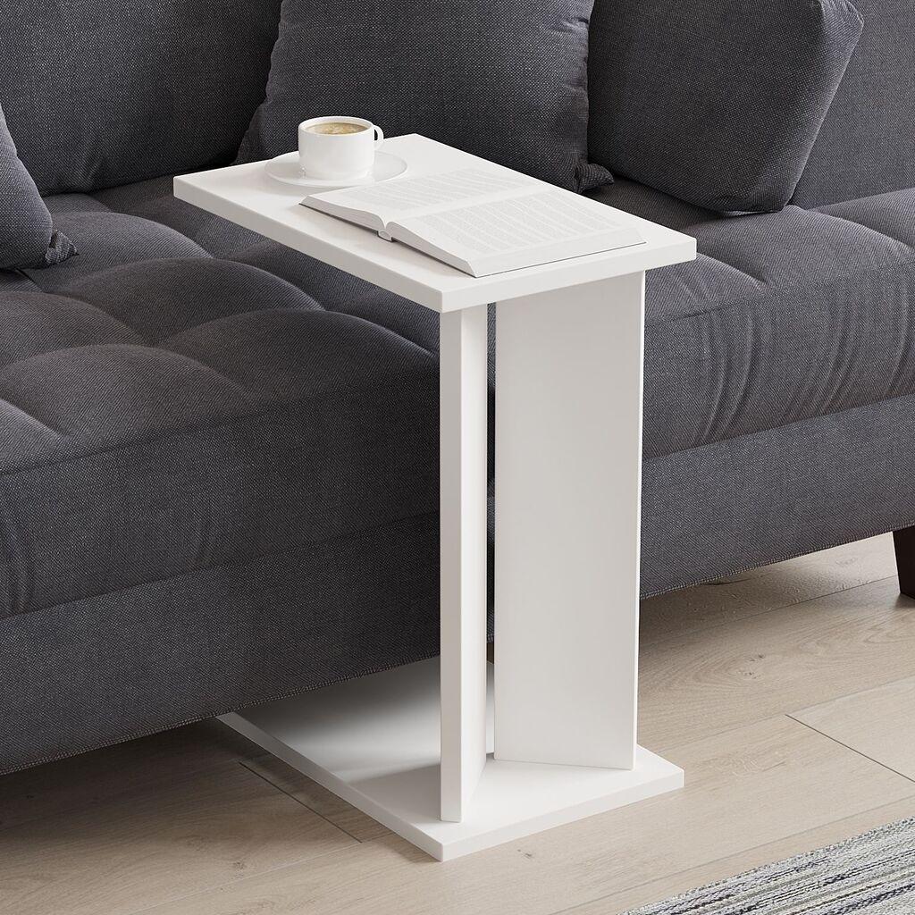 Помошна масичка Hanah Home Lun, 25x48.6x50 см, бела