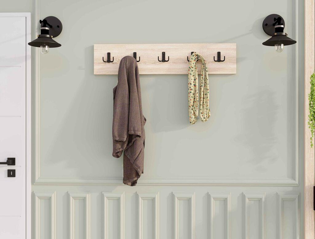 Dzидна светилка Hanah Home, 80x17x1.8 см, боја на даб