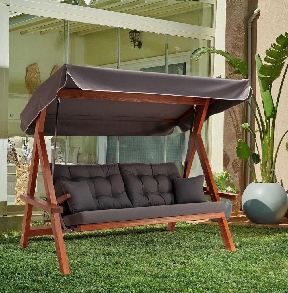 Лулашка за градина Hanah Home Lyon 2400, 215x190x135 см, антрацит