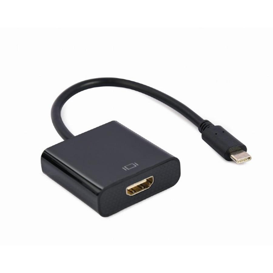 Gembird USB адаптер од тип C до HDMI адаптерски кабел, црн