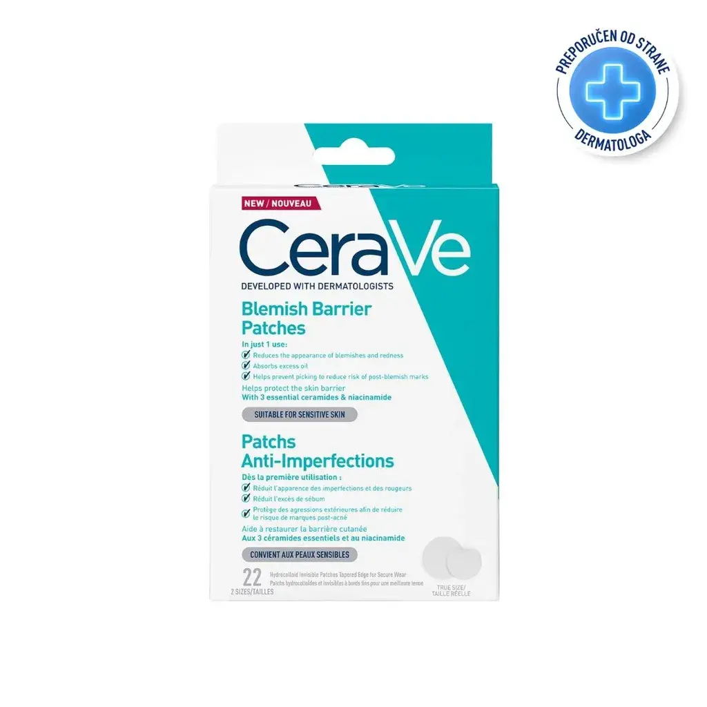 CeraVe фластери против акни и дамки, 22 парчиња