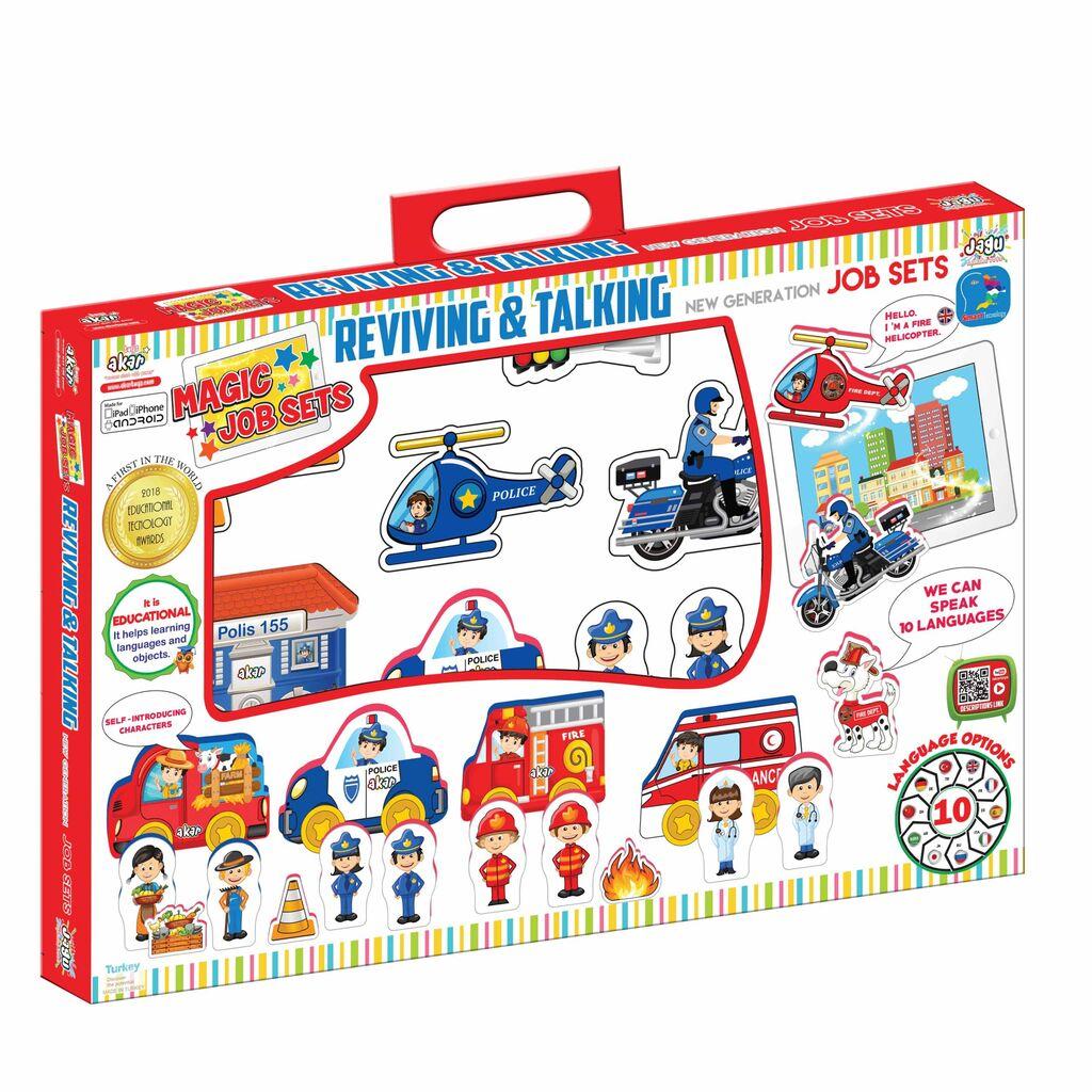 Играчка Сет Полиција, 18 Парчиња,  со Аугментирана Реалност