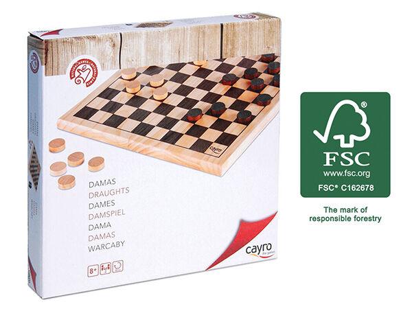 Друштвена Игра - Дама 10X10 (Fsc Дрво)