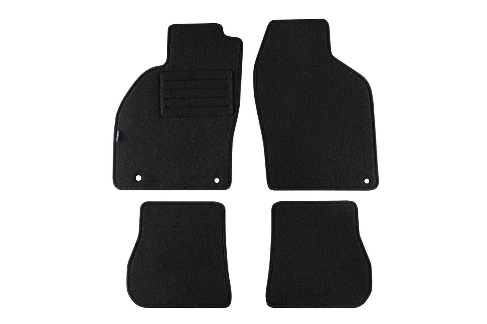 PETEX Платнени патосници за Saab 93 седан/купе 1998-08/2002 4 делови црни (B153) Rex материјал