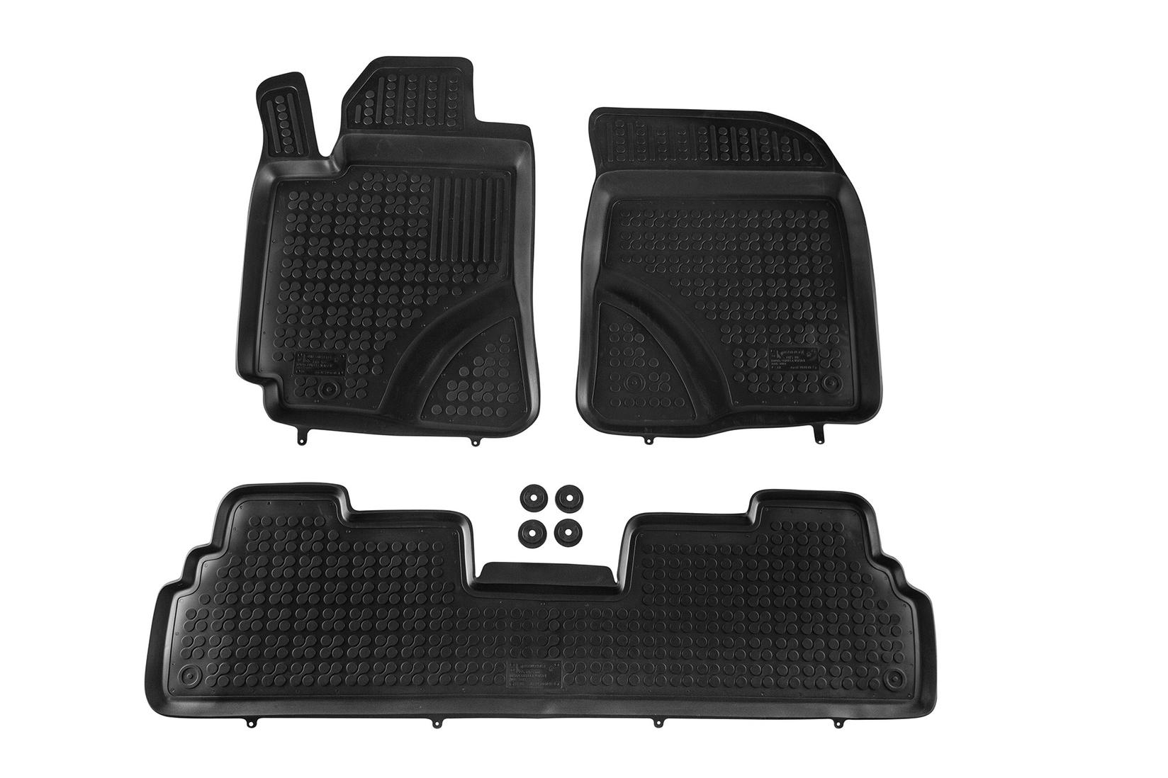 REZAW-PLAST Гумени патосници за Toyota Corolla Verсо 2004-2009 3 дела црни
