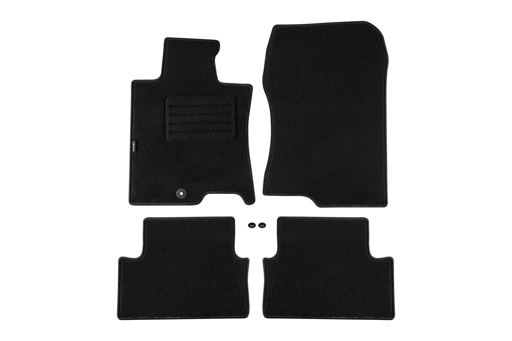 PETEX Платнени патосници за Honda Accord седан/караван после 2008 година 4 делови црни (B01E1U) REX материјал