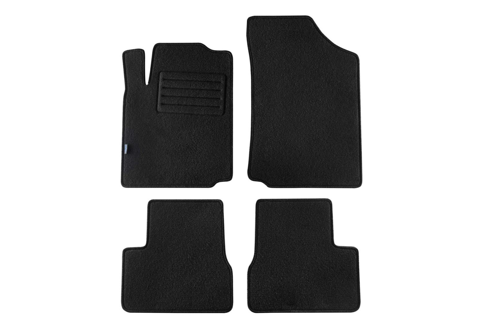 PETEX Платнени патосници за Citroen C3 3/2002-11/2009 4 делови црни (KL03) Rex материјал