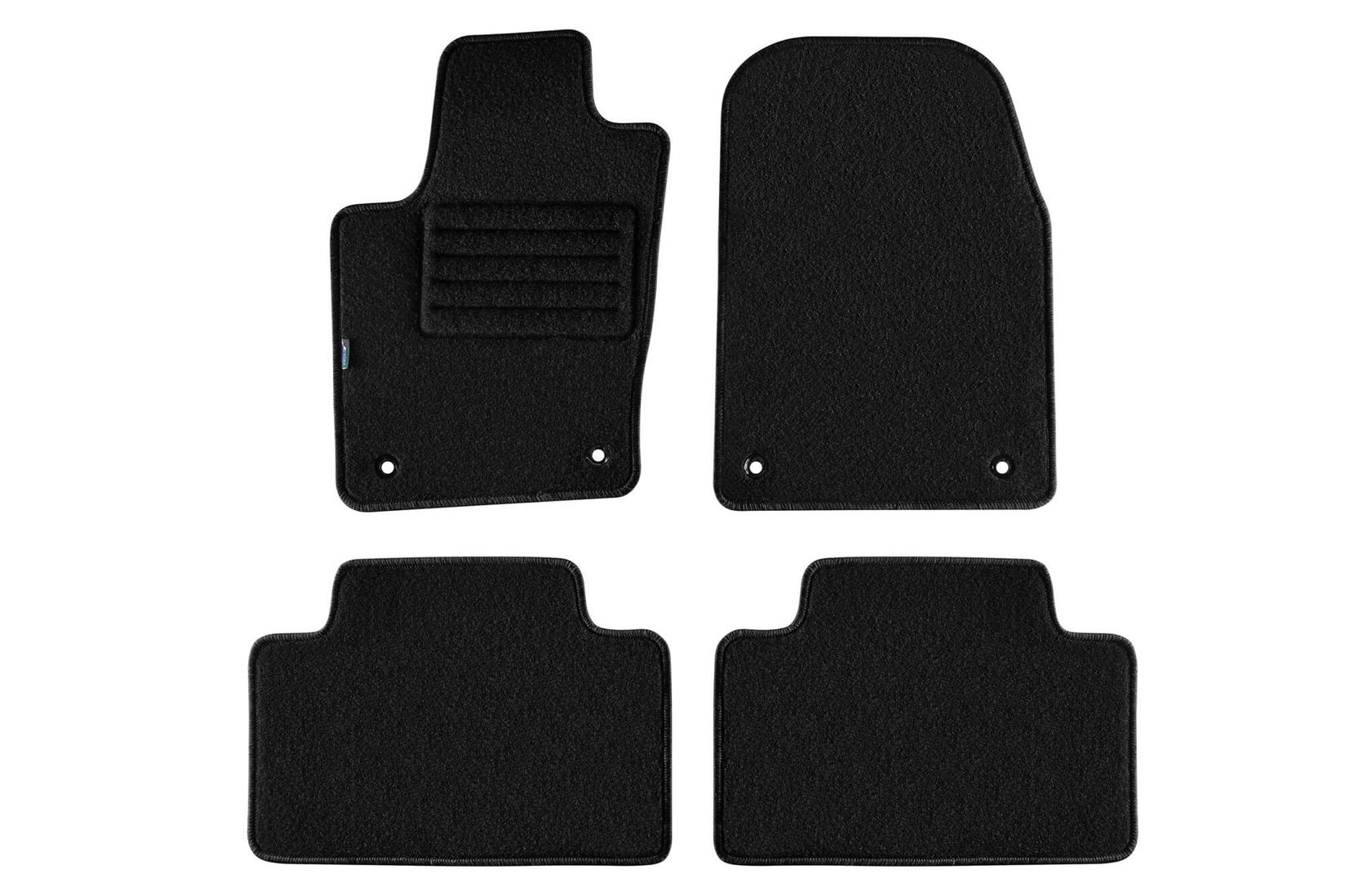 PETEX Платнени патосници за Jeep Grand Cherokee WK2 после 2010 година 4 дела, црни, REX материјал