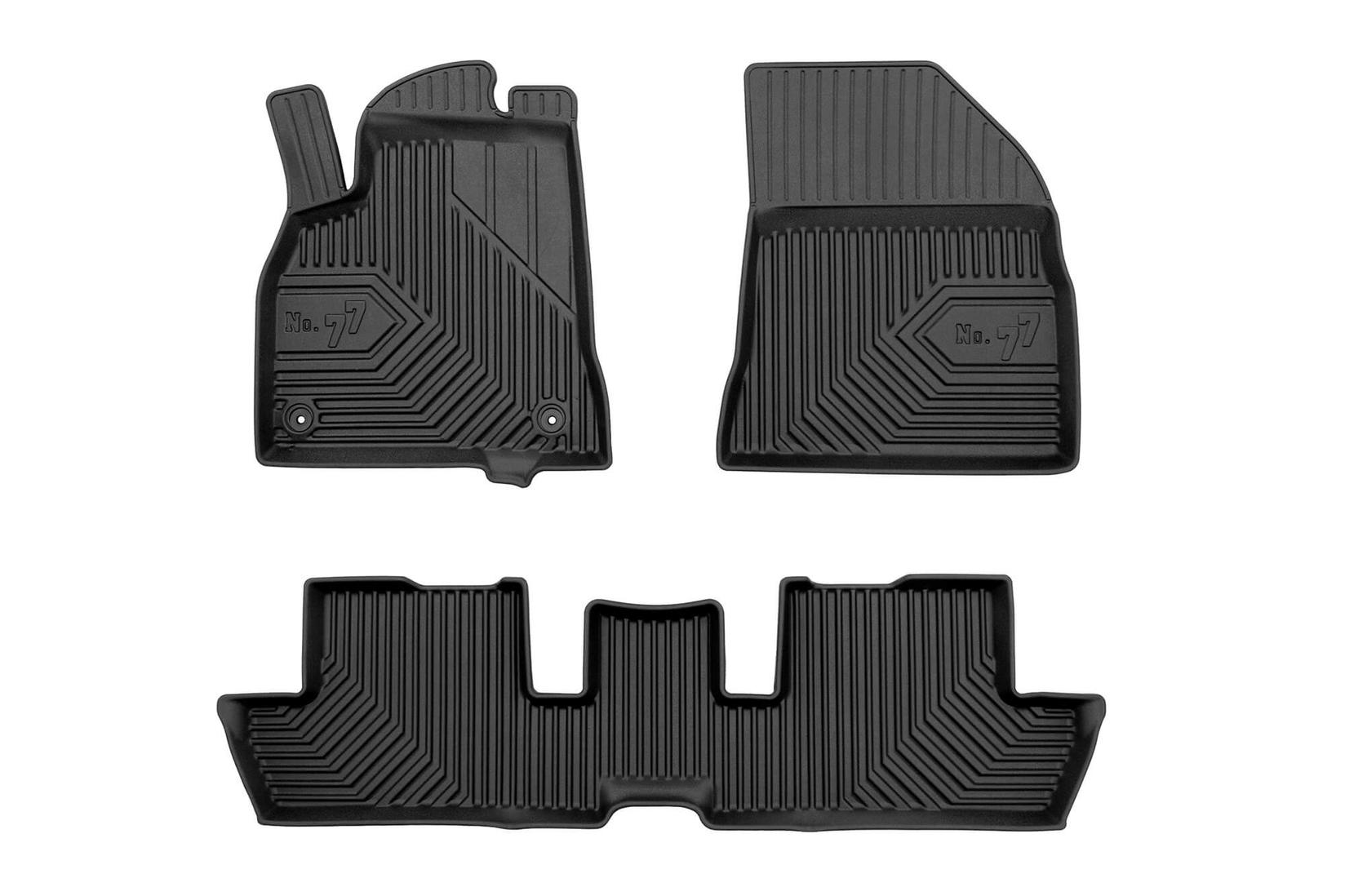 FROGUM 2.5D гумени патосници модел 77 за Peugeot 3008 2009-2016 3 дела црни