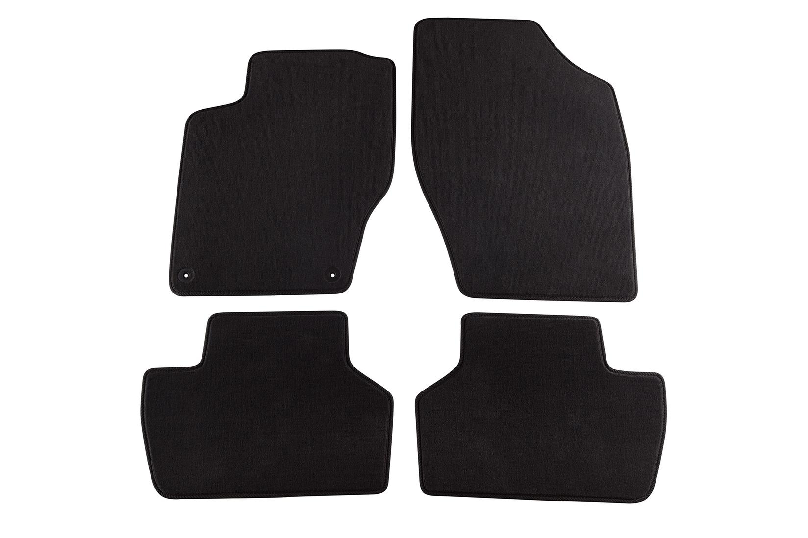 PETEX Платнени патосници за Citroen C4 11/2010 =>/DS4 5/2011 => 4 делови црни (B042) Style материјал