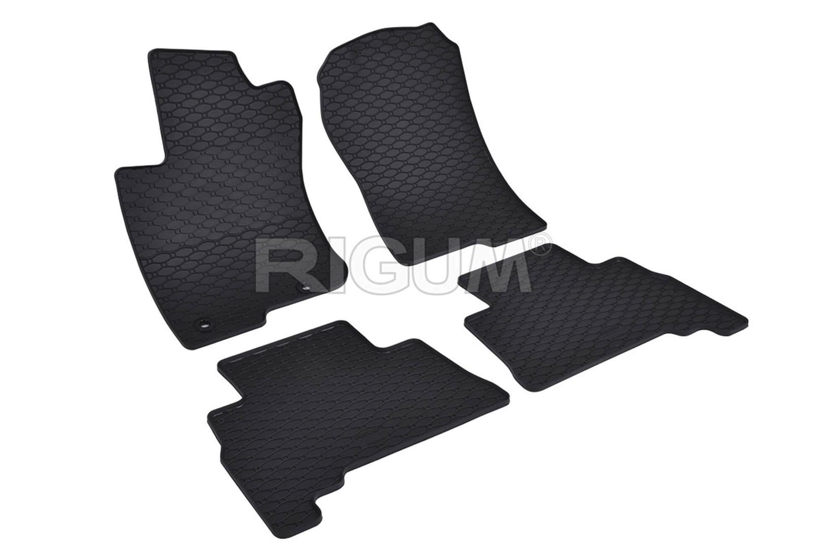 RIGUM Гумени патосници за Toyota Land Cruiser 150 5 места, 7 места по 2009 година, 4 дела, црни