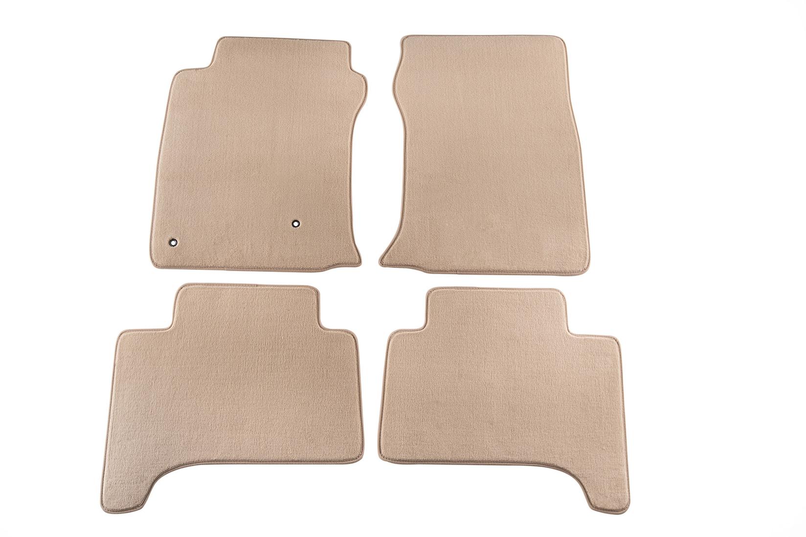 PETEX Платнени патосници за Toyota Land Cruiser 5 врати 01/2003-07/2009 година 4 делови кремави(B162) Comet материјал