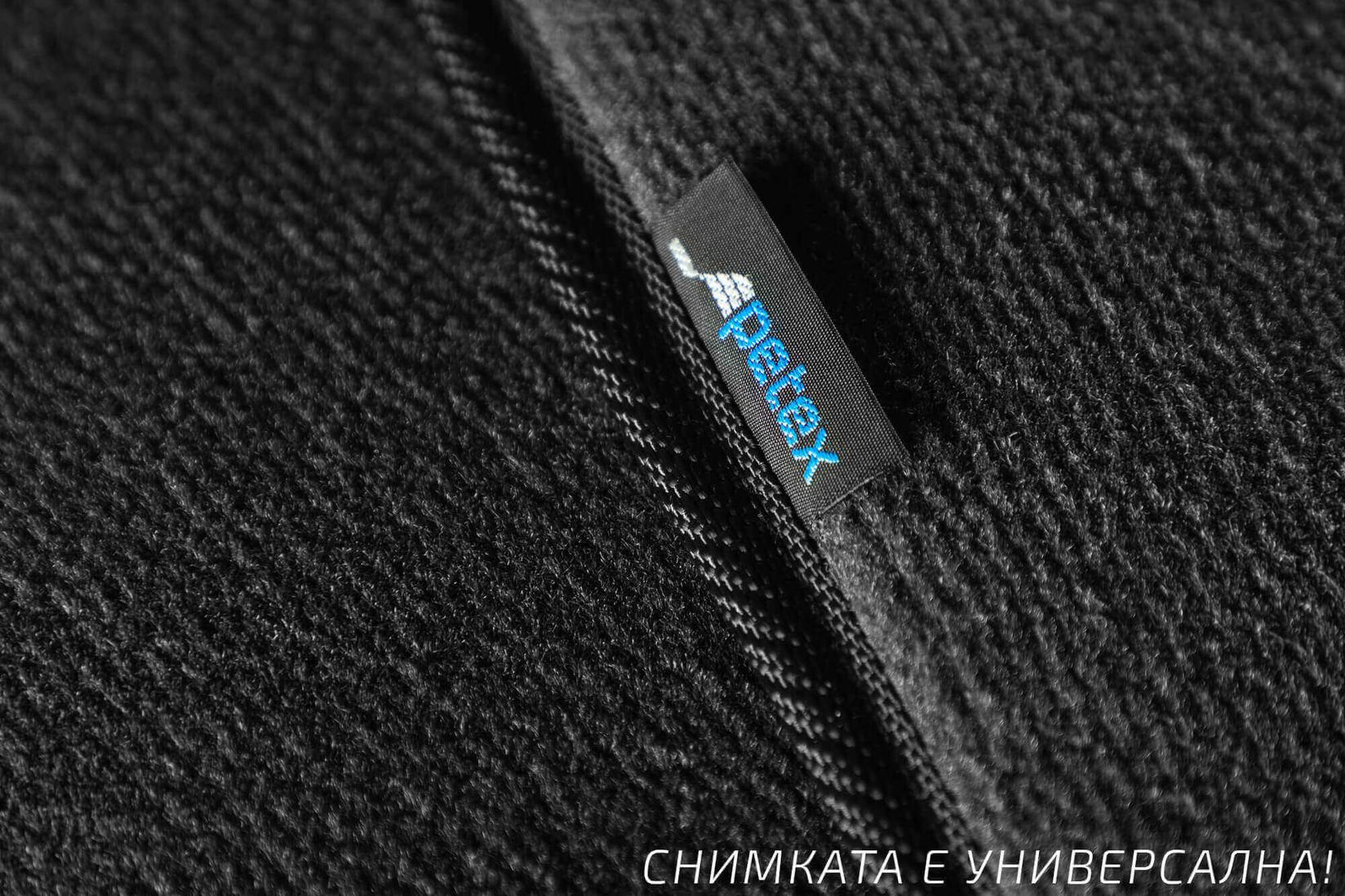 PETEX Платнени патосници за Hyundai Kona 2017-2019 година, 4 дела, црни, STYLE материјал