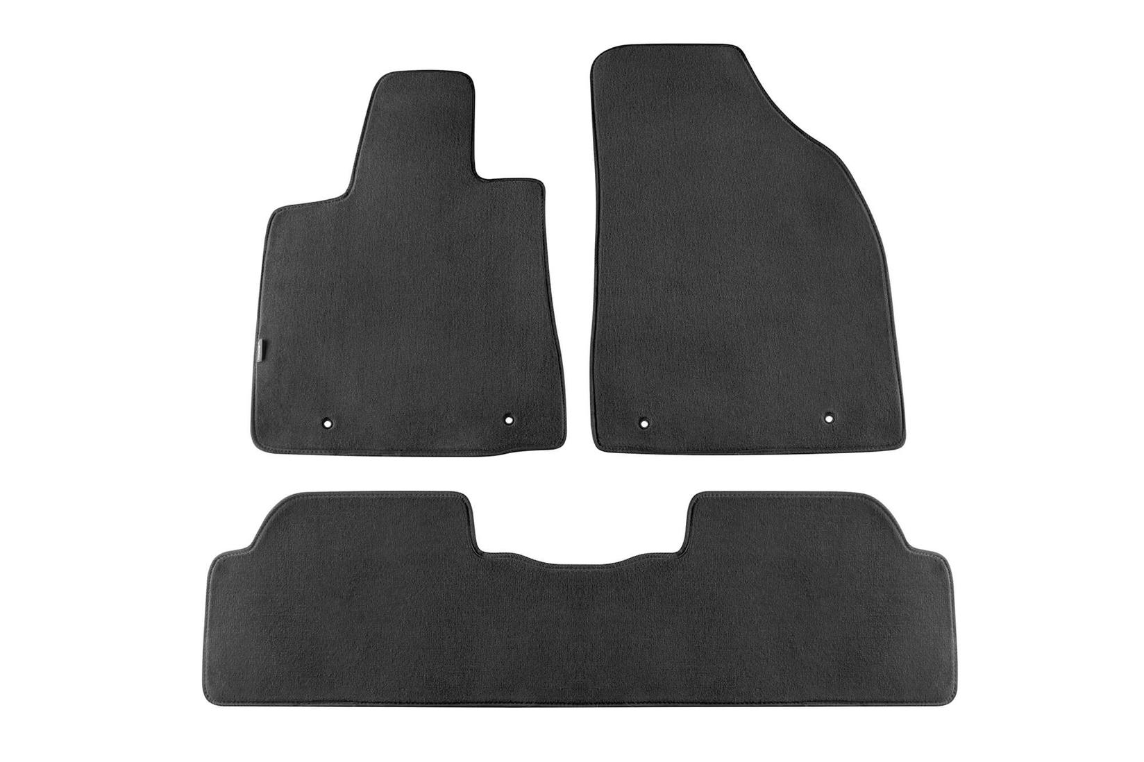 PETEX Платнени патосници за Lexus RX после 2009 година, 3 дела, црни, STYLE материјал