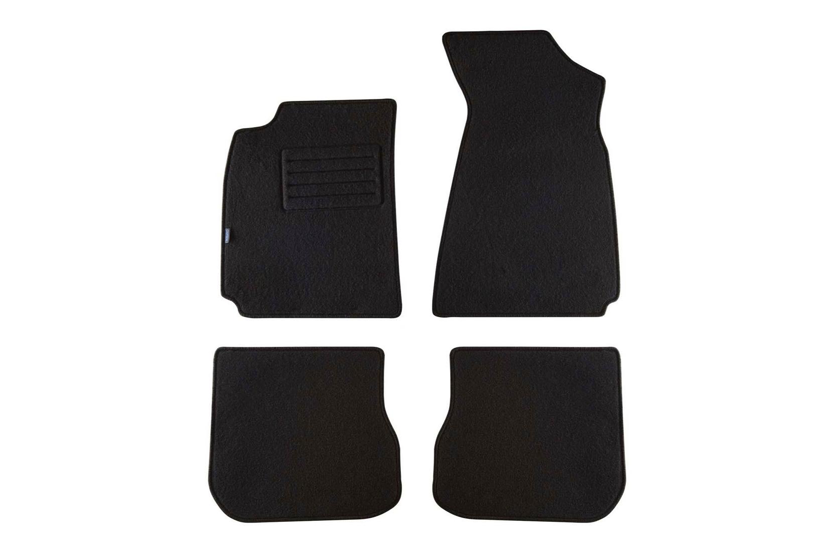 PETEX Платнени патосници за Audi A4 02/1997-05/1999 4 делови црни (B004) Rex материјал