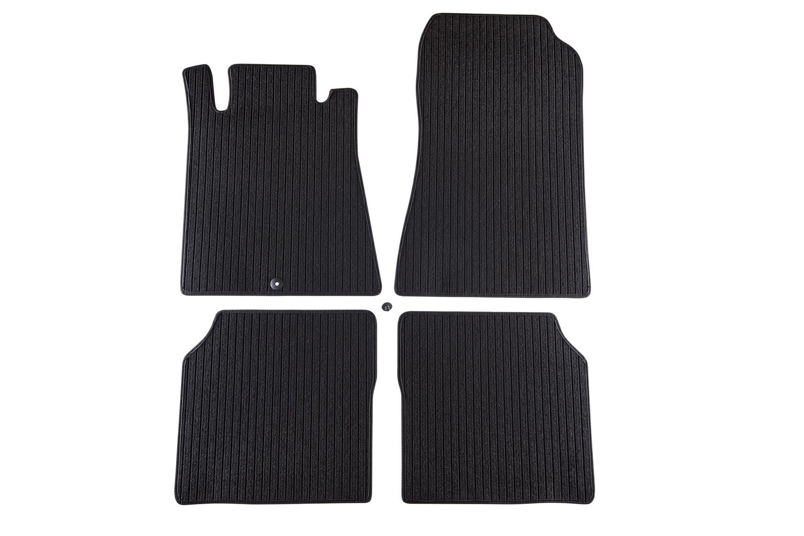 PETEX Платнени патосници за Mercedes S класа W140 1991-1998 Long(долга) верзија 4 делови црни Remo материјал