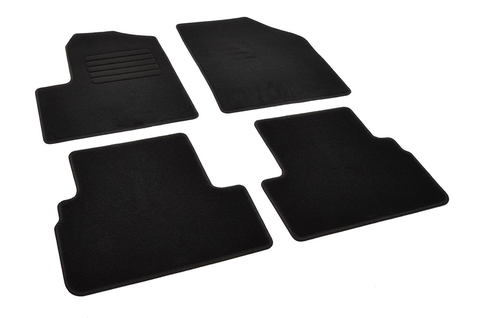 RIGUM Платнени патосници за Ford Tourneo Connect, Transit Connect 2003-2014 со 5 места, 4 дела, црни