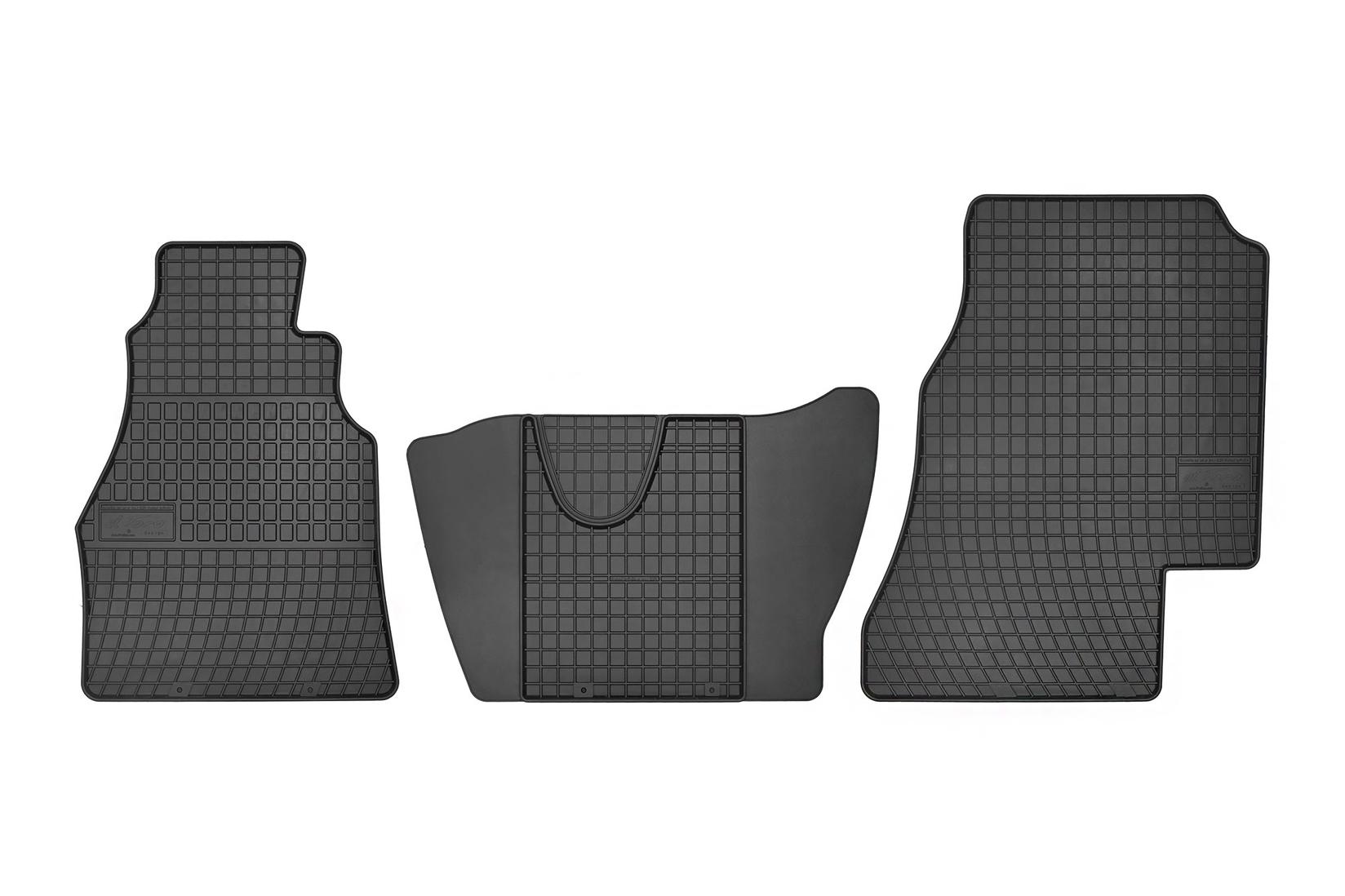 FROGUM Гумени патосници за Mercedes Sprinter VW LT 1995-2006 3 дела црни