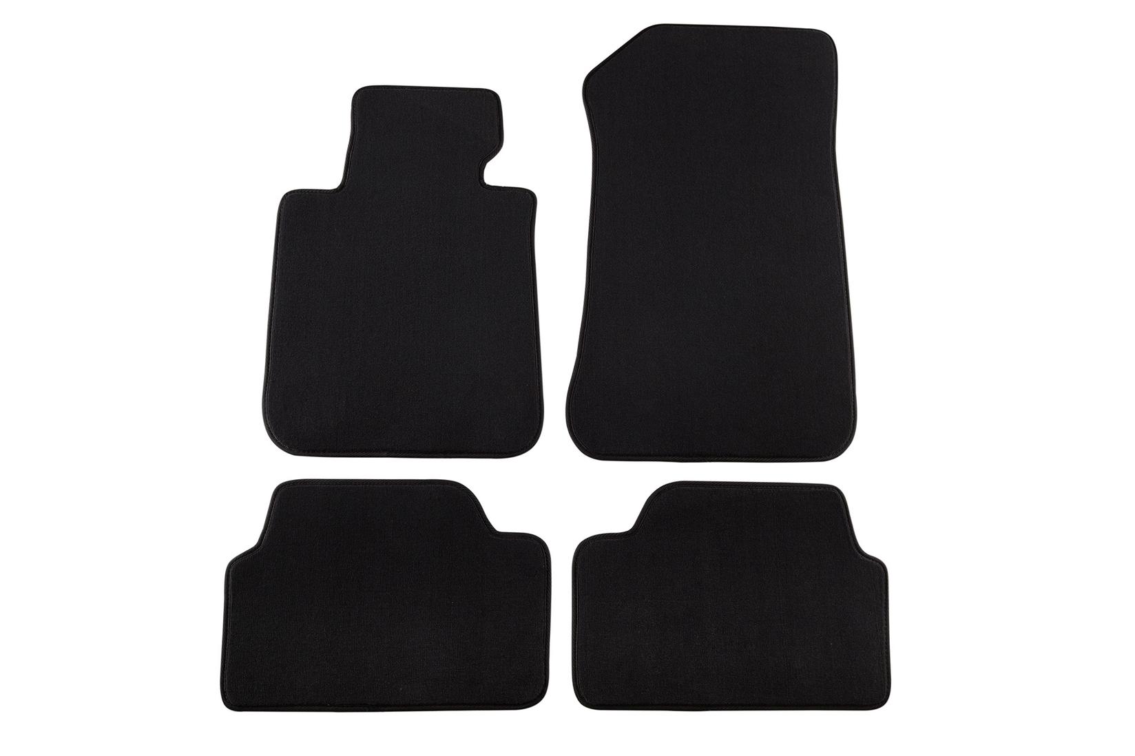 PETEX Платнени патосници за BMW серија 1 E87 09/2004-08/2011 4 делови црни (B172) Style материјал