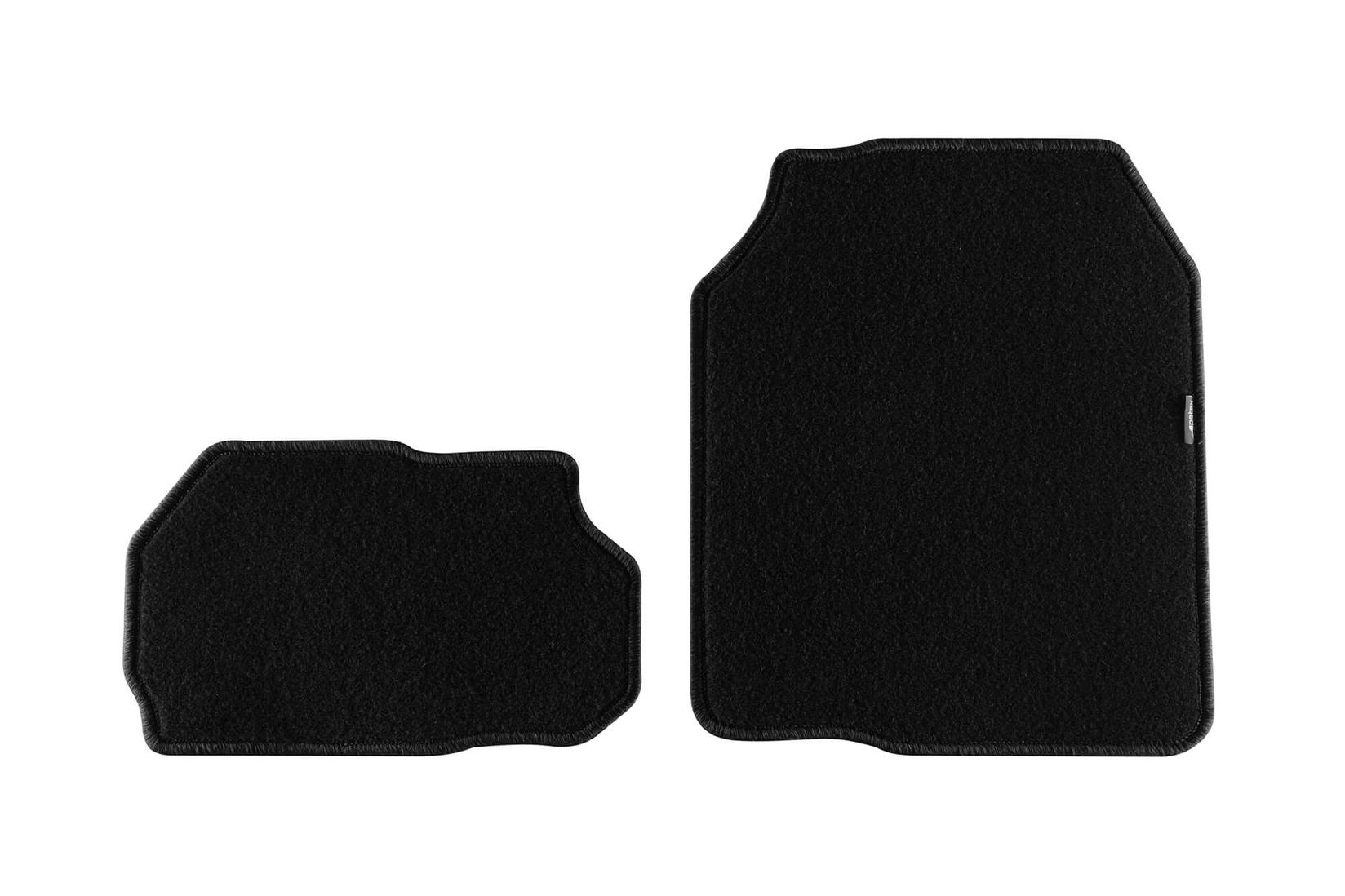 PETEX Платнени патосници за SKODA Kodiaq после 2017 година ,трети ред седишта 2 дела, црни, REX материјал