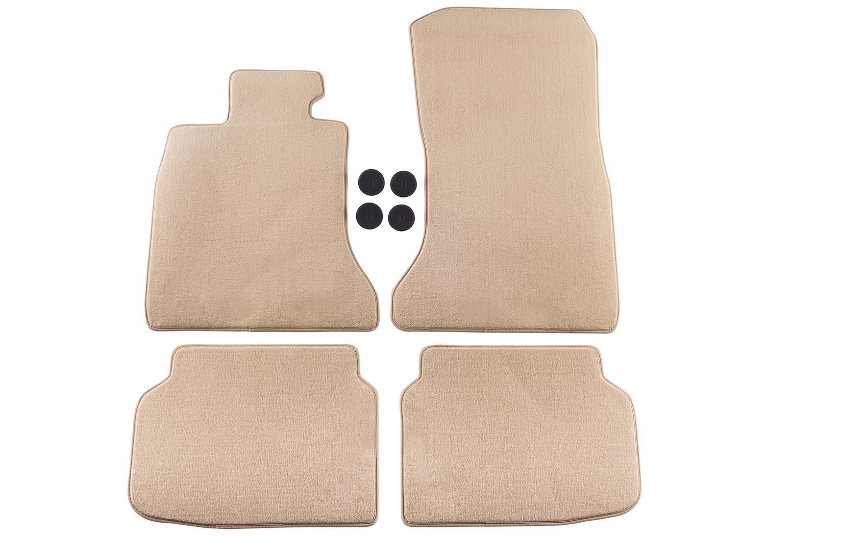 PETEX Платнени патосници за BMW серија 7 F01 кратка база 11/2008-2015 година кремави4 делови (B188) Comet материјал