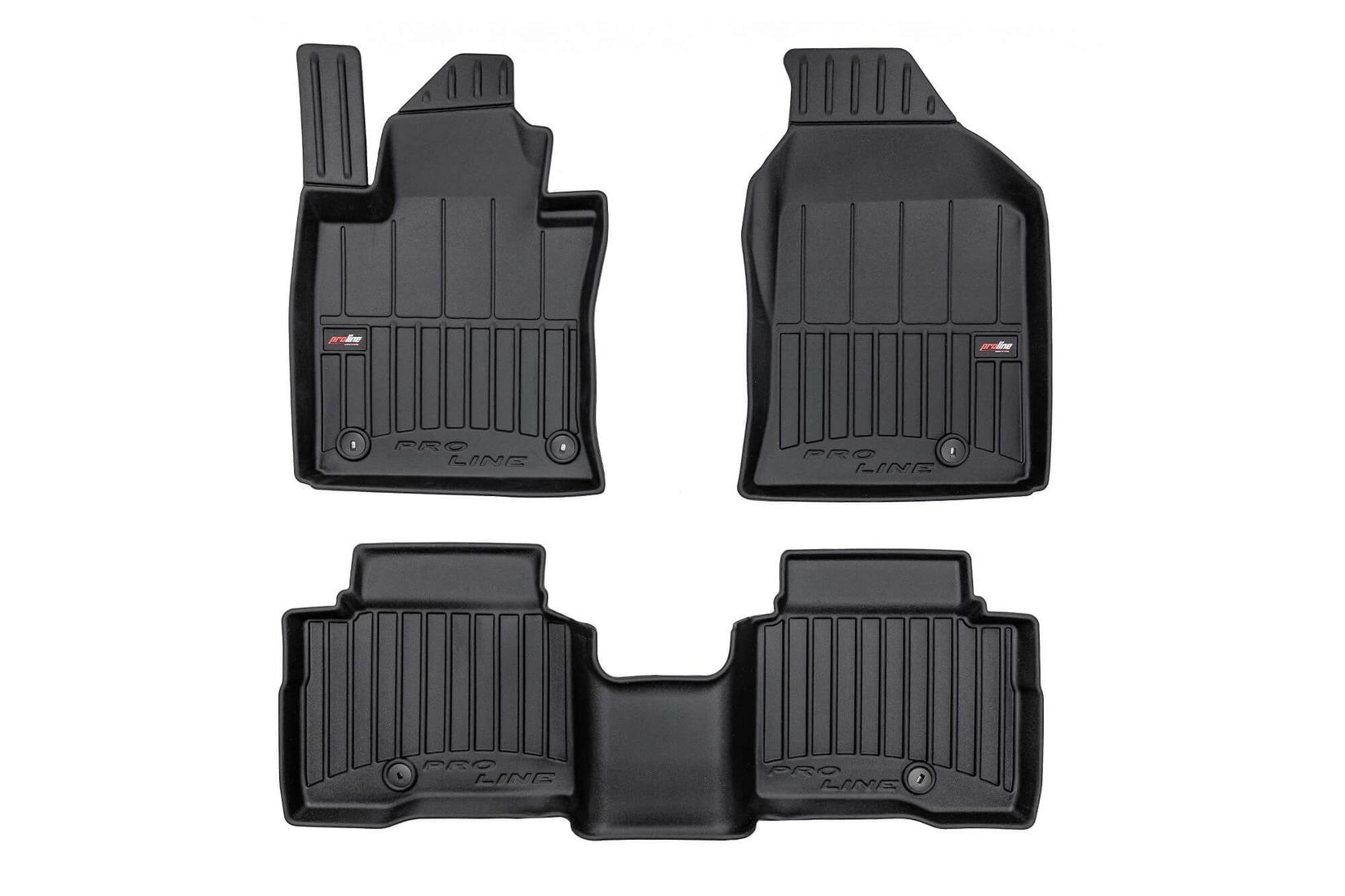 FROGUM 3D Гумени патосници за SsangYong Torres по 2022 година, 3 дела, црни