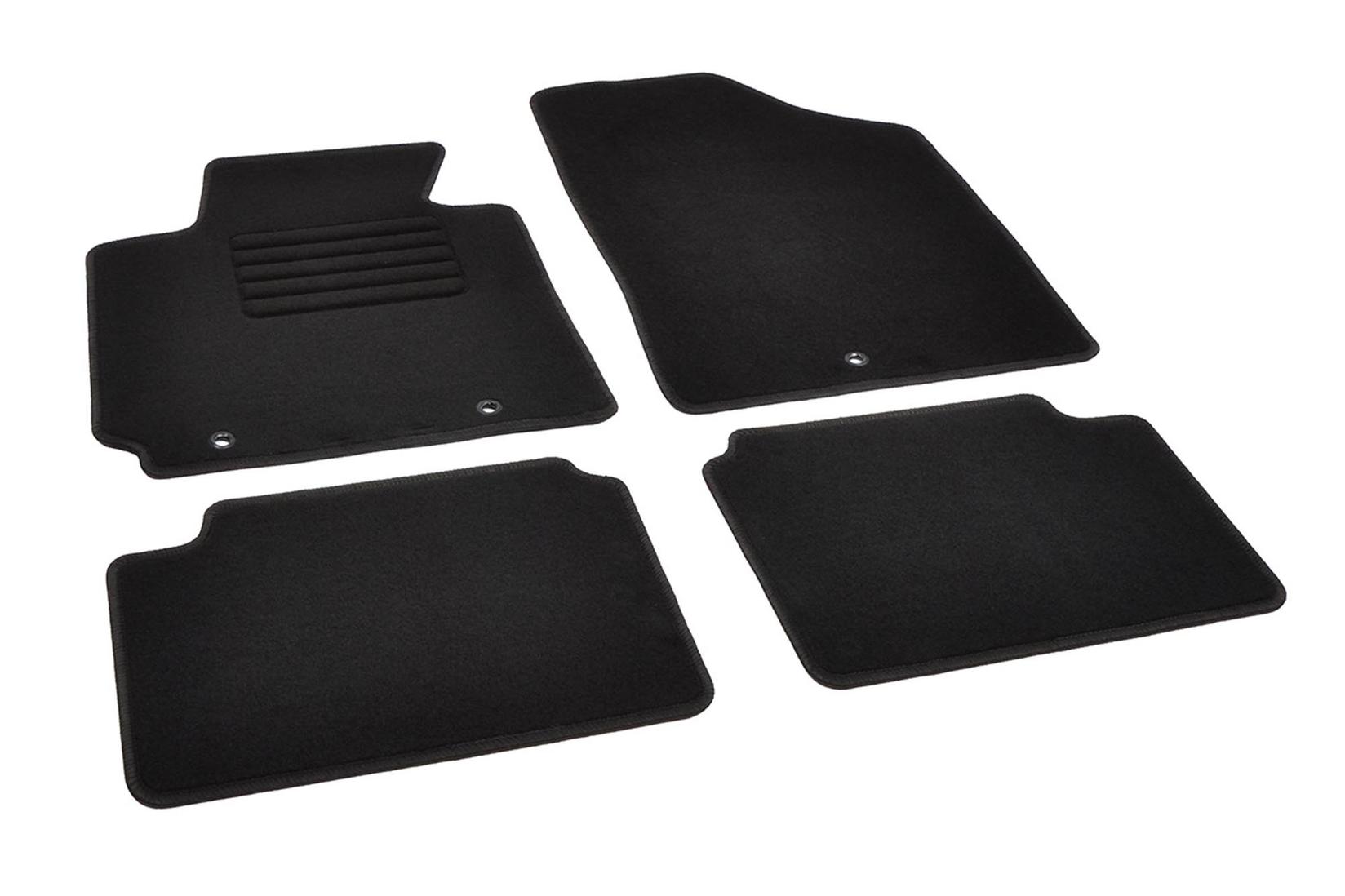 RIGUM Платнени патосници за Hyundai Veloster по 2011 година, 4 дела, црни