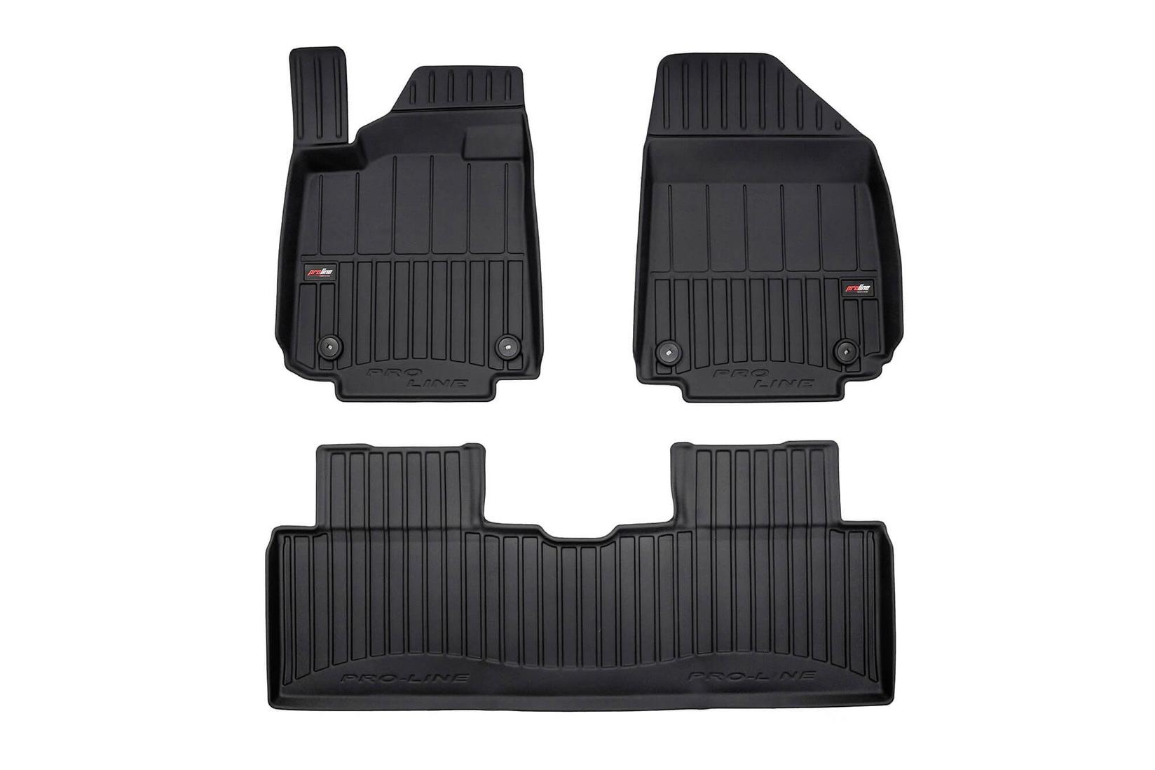 FROGUM 3D Гумени патосници за Hyundai Ioniq 6 седан по 2022 година, 3 дела, црни