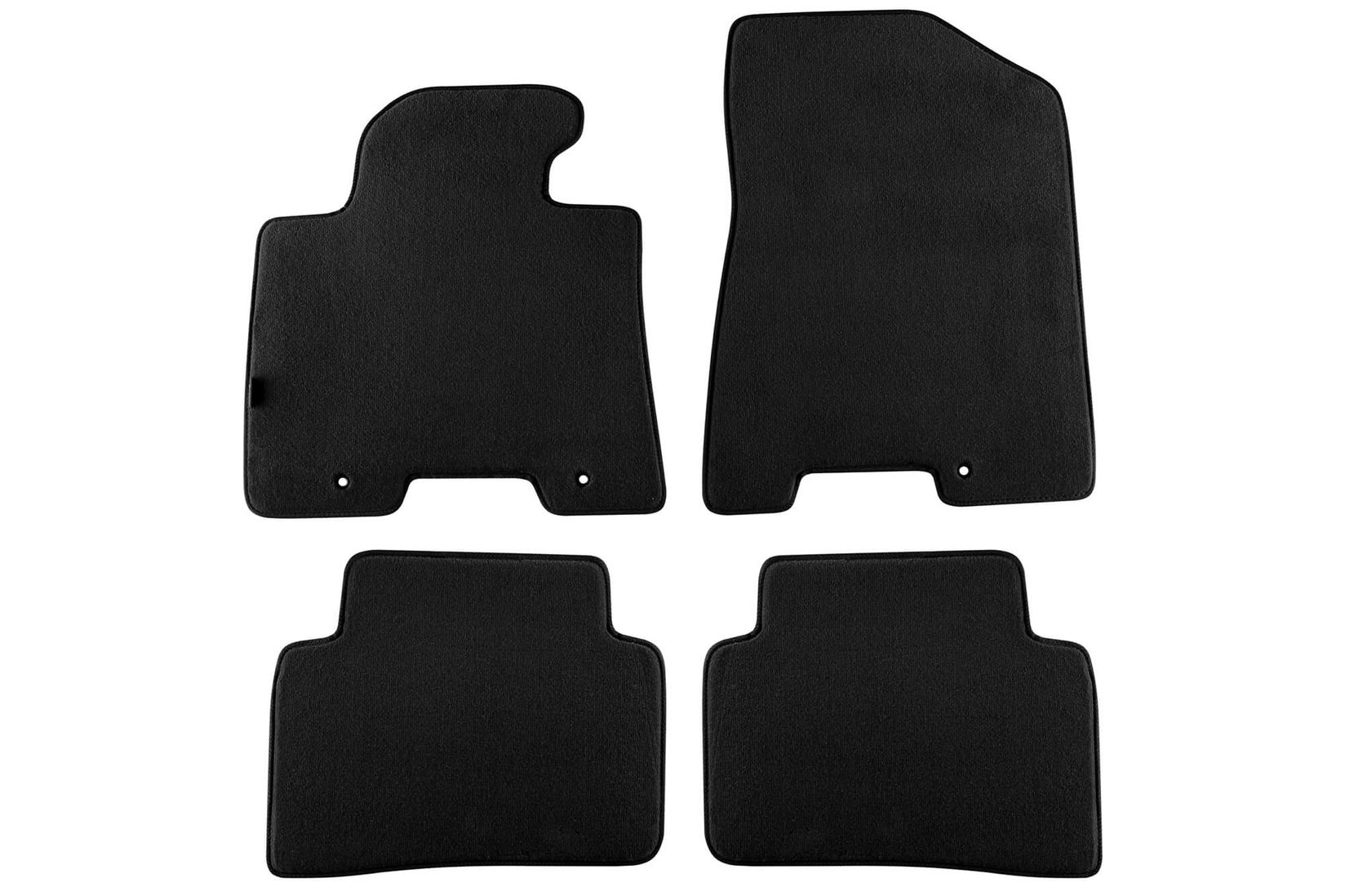 PETEX Платнени патосници за Hyundai Tucson после 2018 година, 4 дела, црни, STYLE материјал