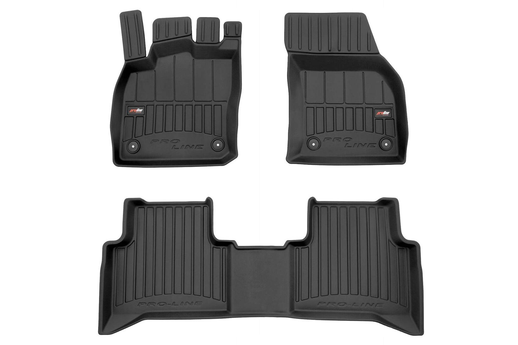 FROGUM 3D Гумени патосници за Volkswagen Touran по 2015 година, 3 дела, црни