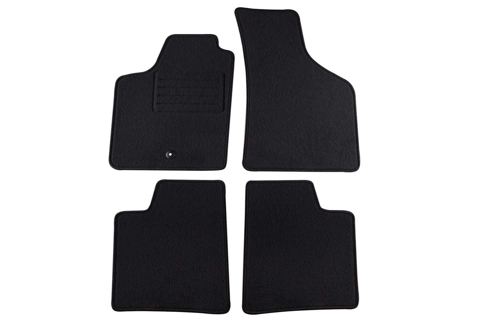 PETEX Платнени патосници за Renault Twingo 1993-08/2007 4 делови црни (B001) Rex материјал