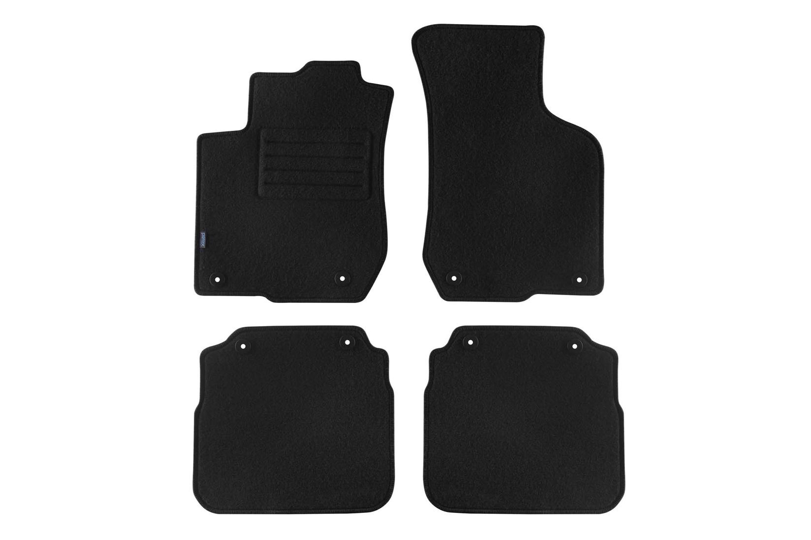 PETEX Платнени патосници за Audi A3 09/1998-04/2003 4 делови црни (B018) Rex материјал